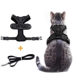 Cat Harness and Leash Set - Soft Adjustable Vest Harnesses for Cat