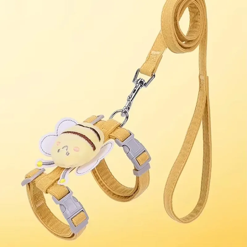 Cat Harness Leash Collar Set Adjustable