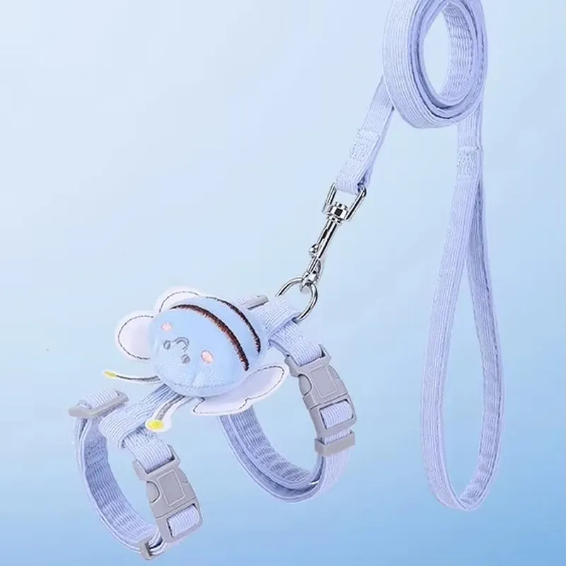 Cat Harness Leash Collar Set Adjustable
