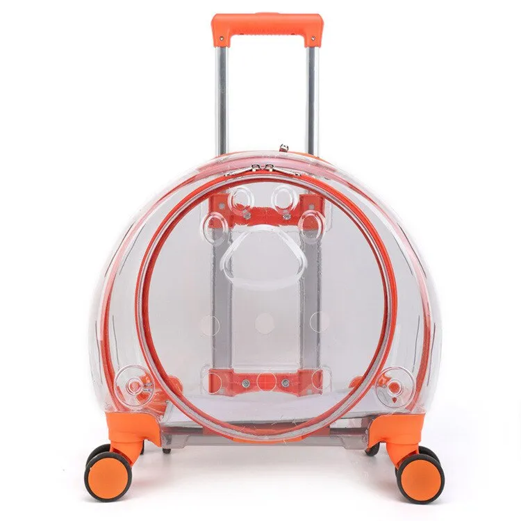 Cat Trolley Suitcase with Wheels