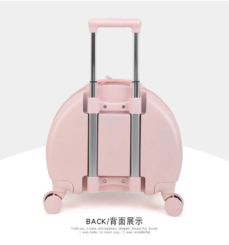 Cat Trolley Suitcase with Wheels