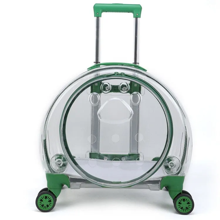 Cat Trolley Suitcase with Wheels