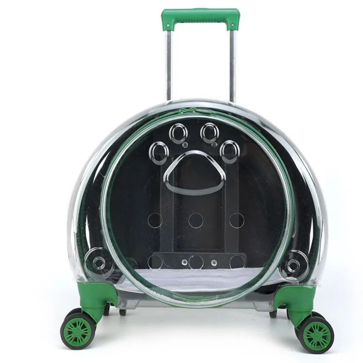 Cat Trolley Suitcase with Wheels