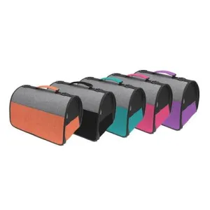 Dual Color Collapsible Pet Carrier