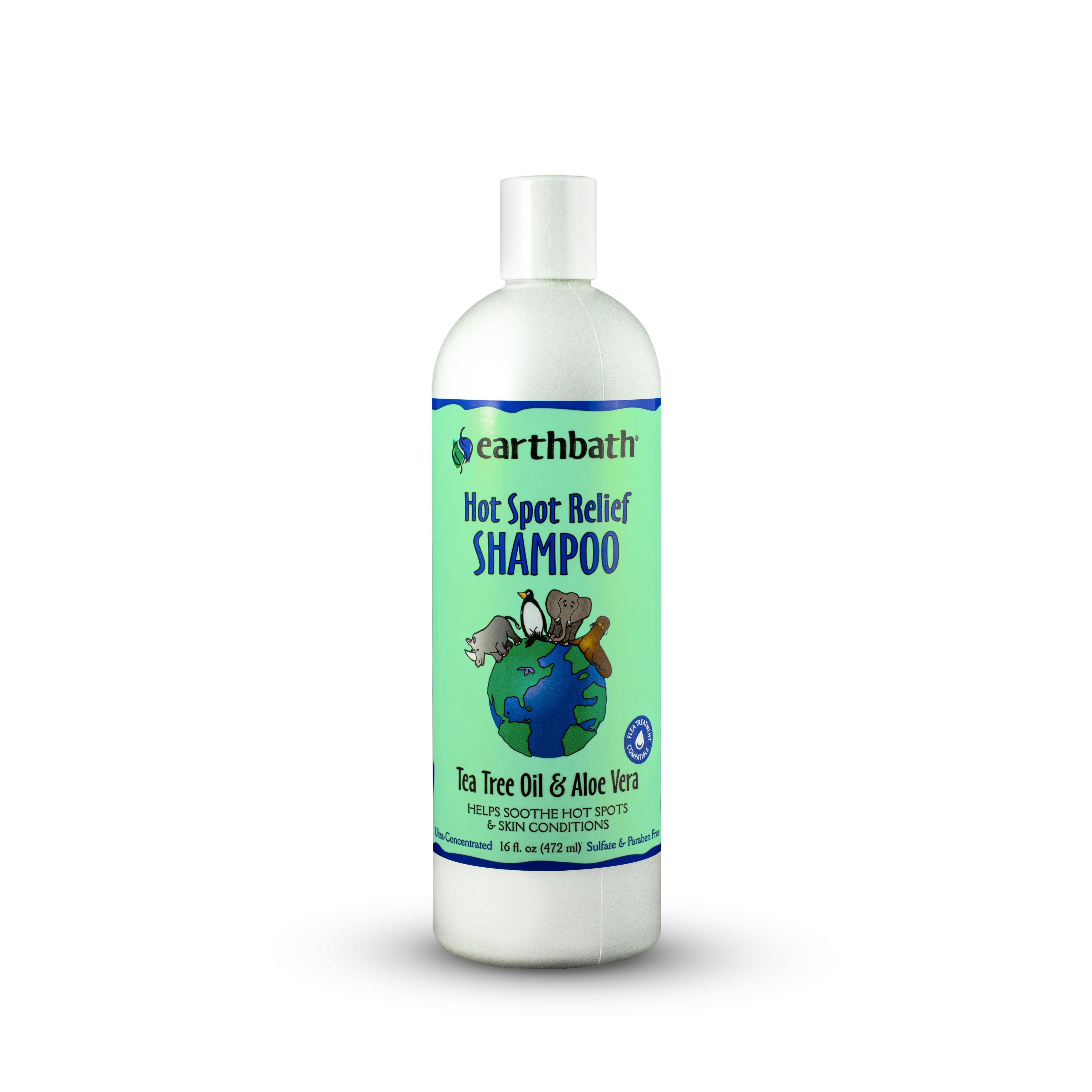 Earthbath Hot Spot Relief Tea Tree and Aloe Shampoo for Dogs and Cats