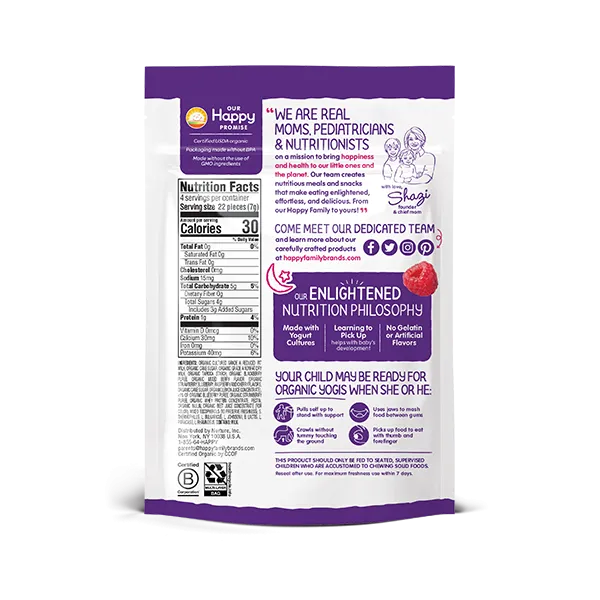 Happy Family Happy Baby Organic Yogis - Mixed Berry, 28 g. Exp: 06/25