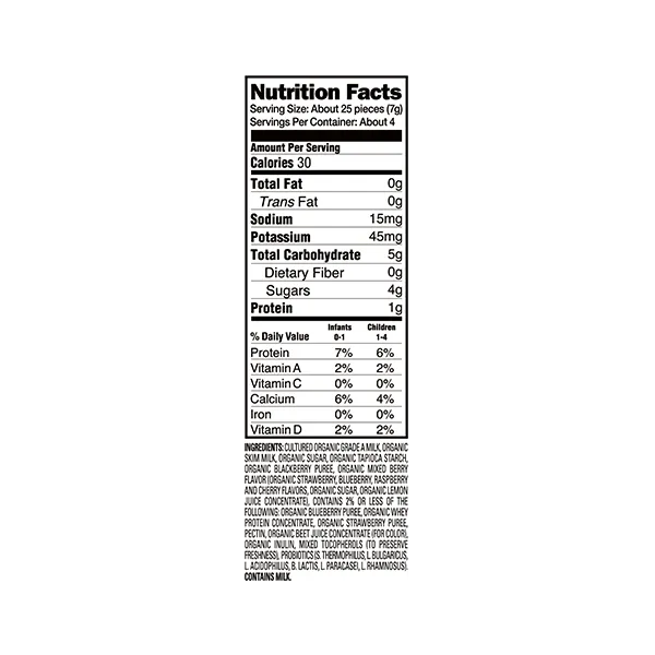 Happy Family Happy Baby Organic Yogis - Mixed Berry, 28 g. Exp: 06/25