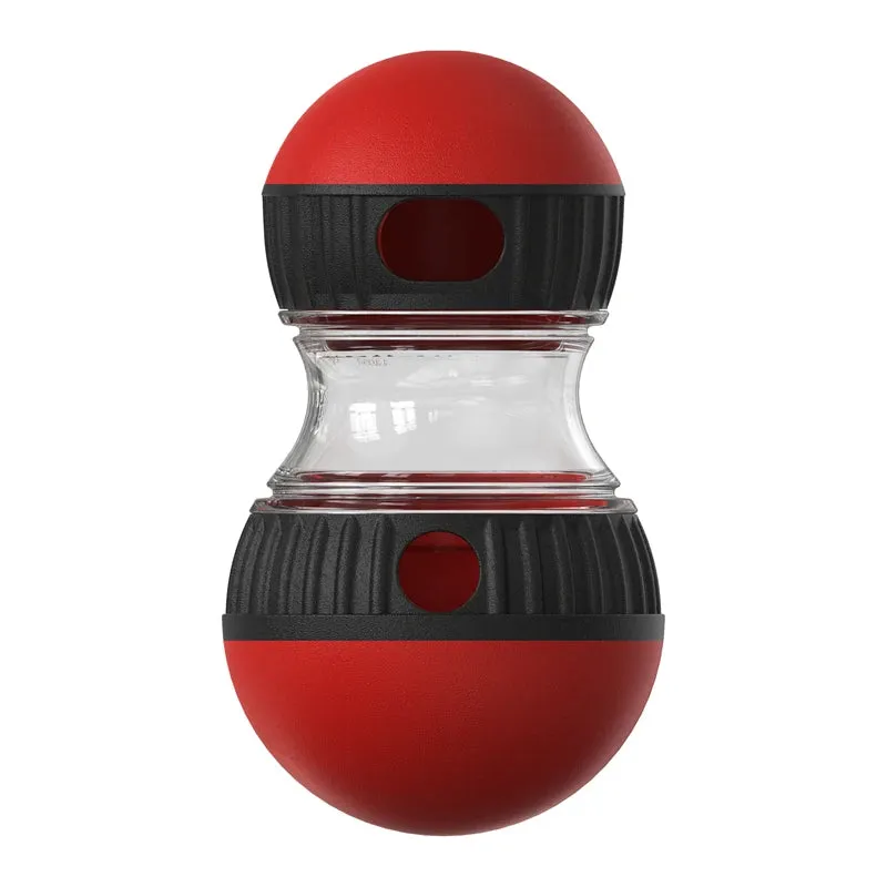 Interactive Dog Toy - Elliptical Track Rolling Ball for Intelligence and Food Dispensing