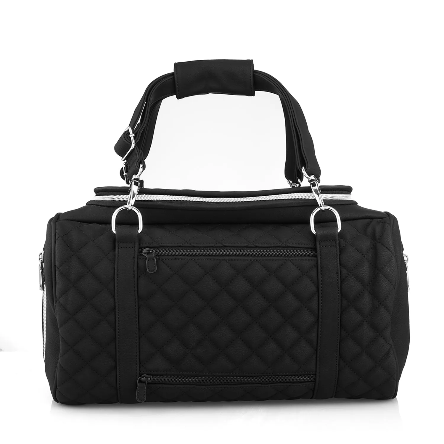 Jetsetter - Premium Car Seat & Airport Compliant Pet Carrier (Black, White, Grey & Pink)