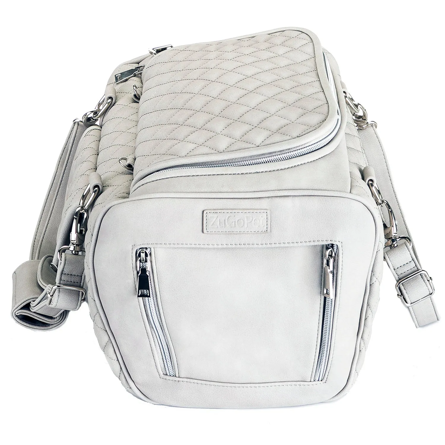Jetsetter - Premium Car Seat & Airport Compliant Pet Carrier (Black, White, Grey & Pink)