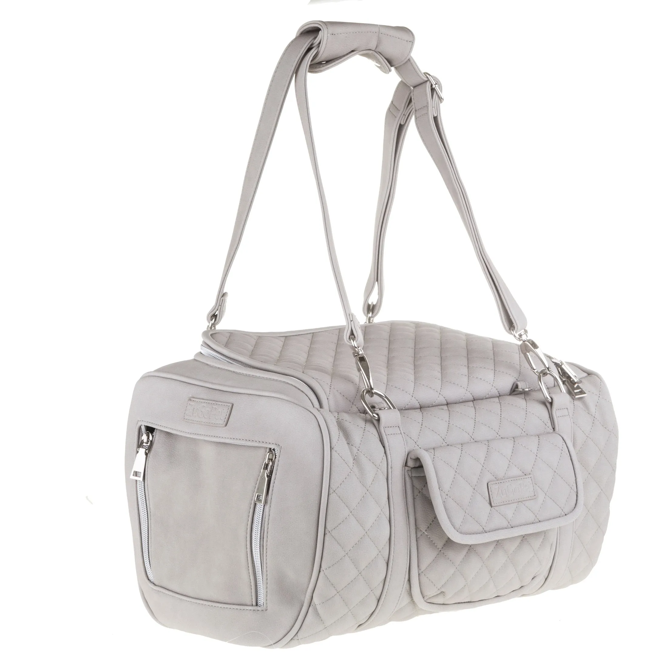 Jetsetter - Premium Car Seat & Airport Compliant Pet Carrier (Black, White, Grey & Pink)