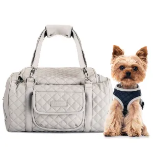 Jetsetter - Premium Car Seat & Airport Compliant Pet Carrier (Black, White, Grey & Pink)
