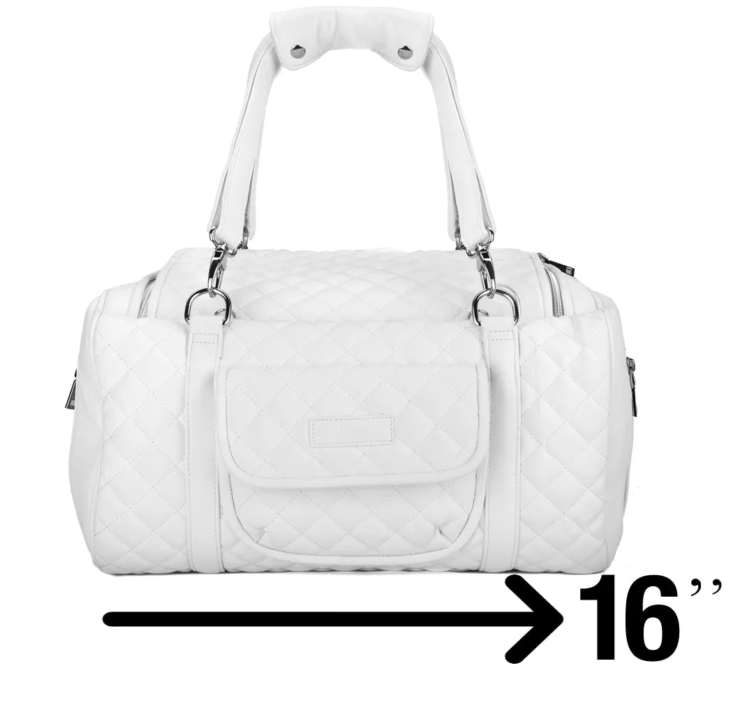 Jetsetter - Premium Car Seat & Airport Compliant Pet Carrier (Black, White, Grey & Pink)