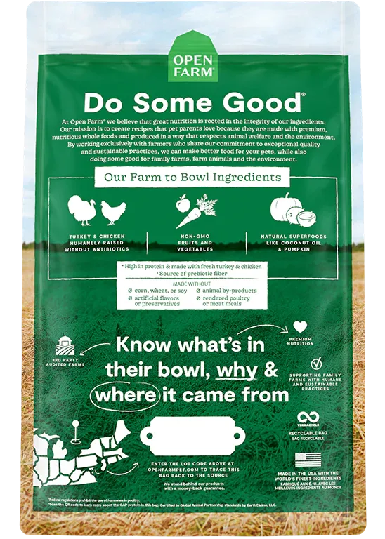Open Farm - Grain Free Homestead Turkey & Chicken - Dry Dog Food