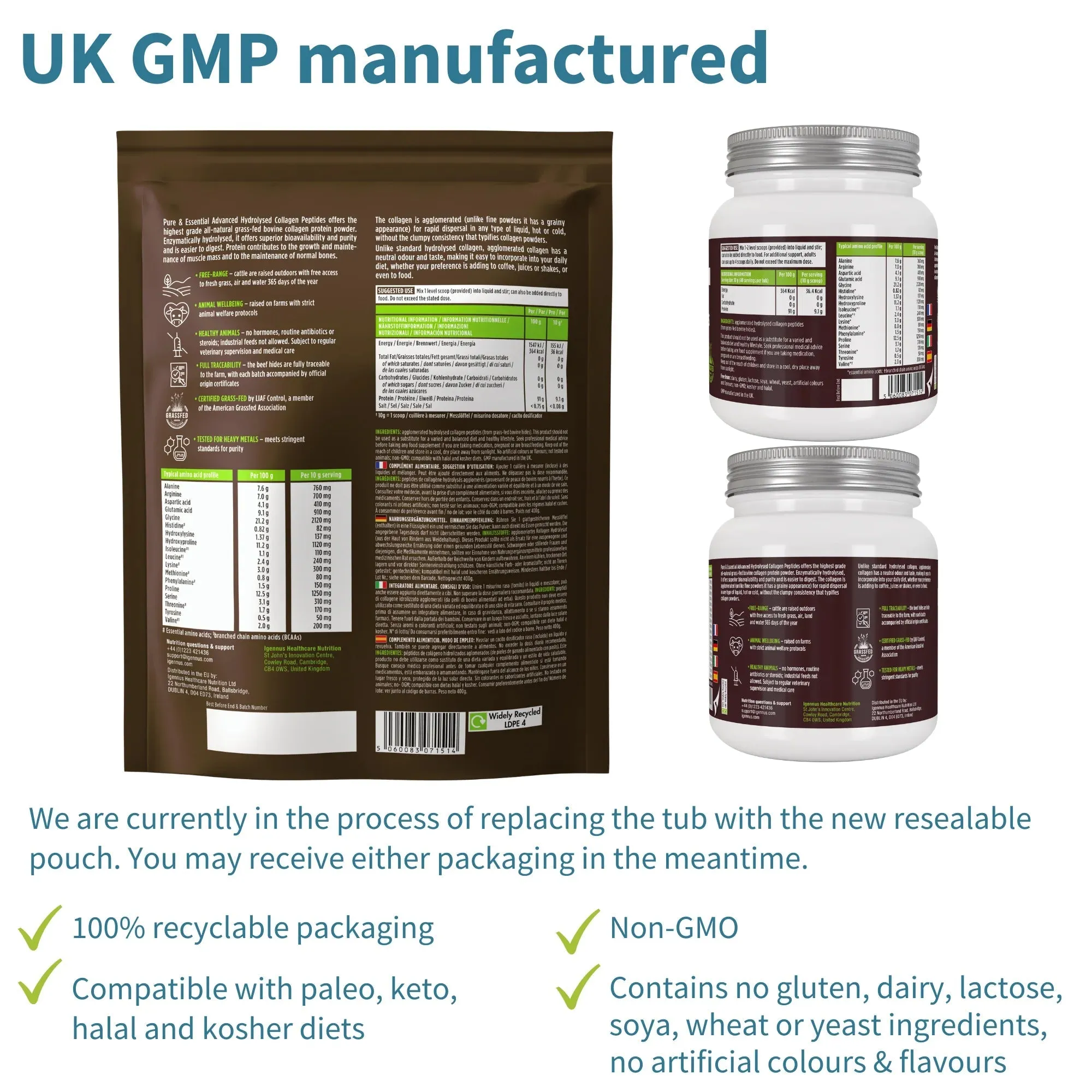 Pure & Essential Advanced Hydrolysed Collagen Peptides