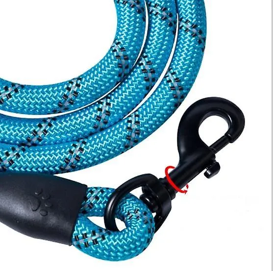red Pet Reflective Traction Rope Round Rope Nylon Dog Anti-lost Leash AZ19542