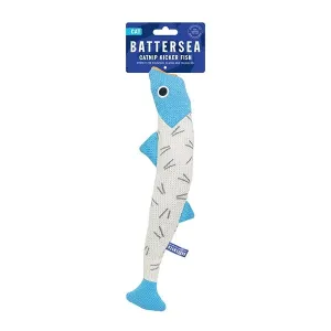 Rosewood Cat Toy BATTERSEA CATNIP KICKER FISH (GEO PRINT)