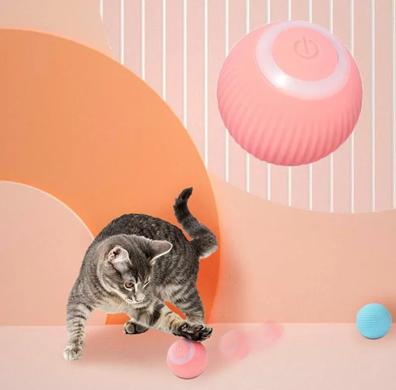 Self-Moving Electric Cat Ball Toy for Indoor Play