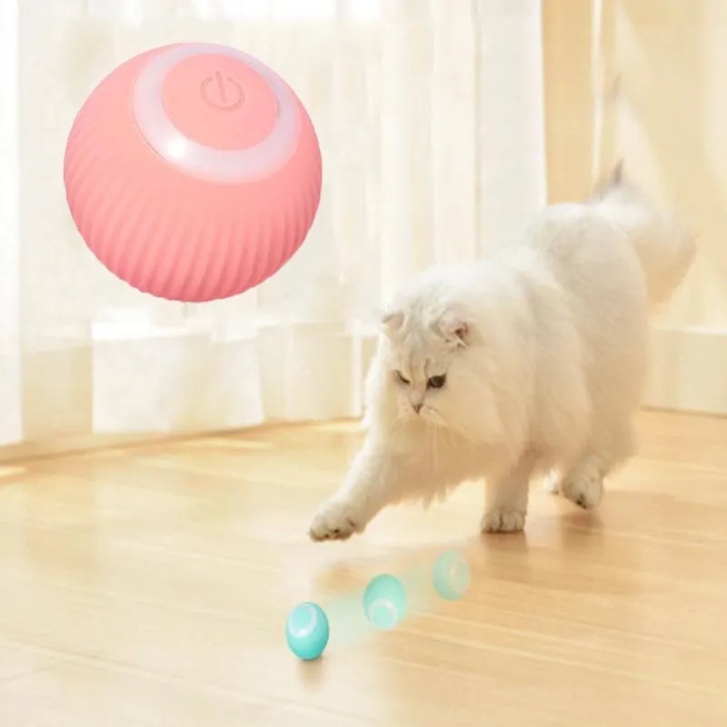 Self-Moving Electric Cat Ball Toy for Indoor Play