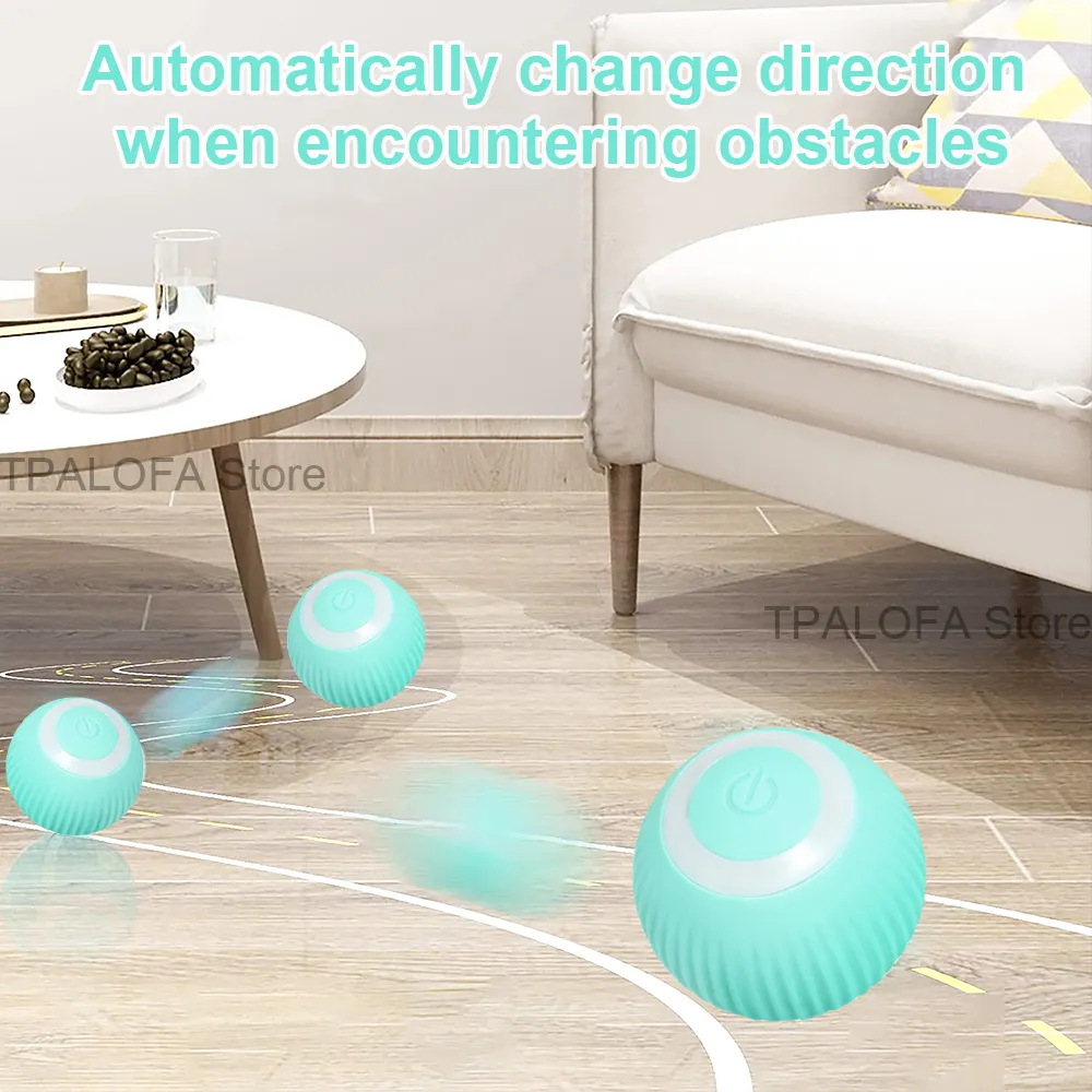 Self-Moving Electric Cat Ball Toy for Indoor Play