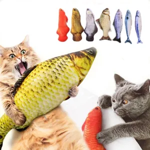 Soft Plush Fish Catnip Toy